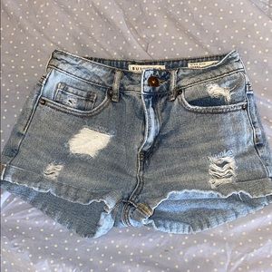 Pac sun high waisted jean shorts